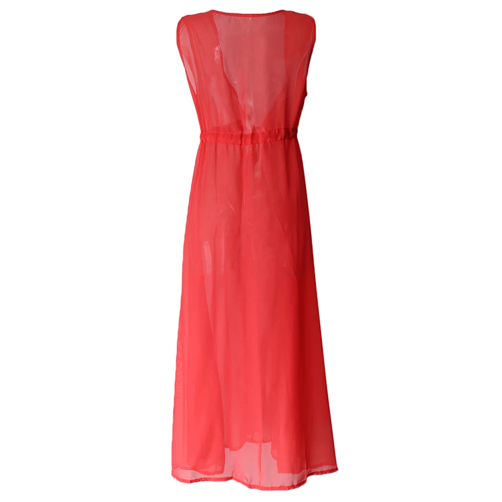 Women Kimono Jacket Summer Beach Swimwear Breathable Light Chiffon Skirt 7 Colors