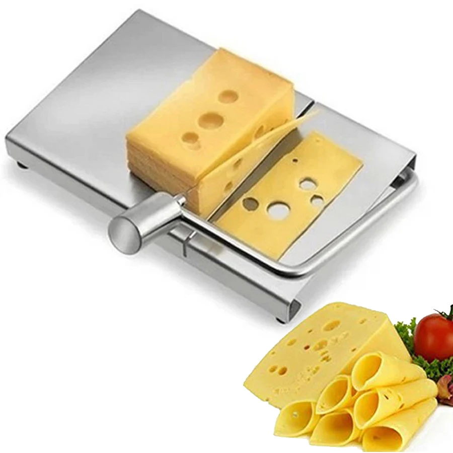 

1PC Cheese Slicer Wire Cutter Cheese Cutting Knife Tools Stainless Steel Hard Semi Hard Cheese Butter With 5PCS Free Wire