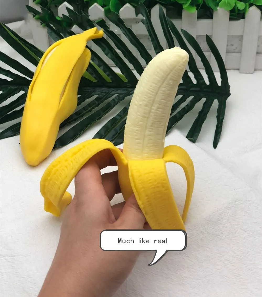 Забавная игрушка vent banana взрослая декомпрессионная игрушка стрейч banana pinch Le TPR моделирование пилинг банан