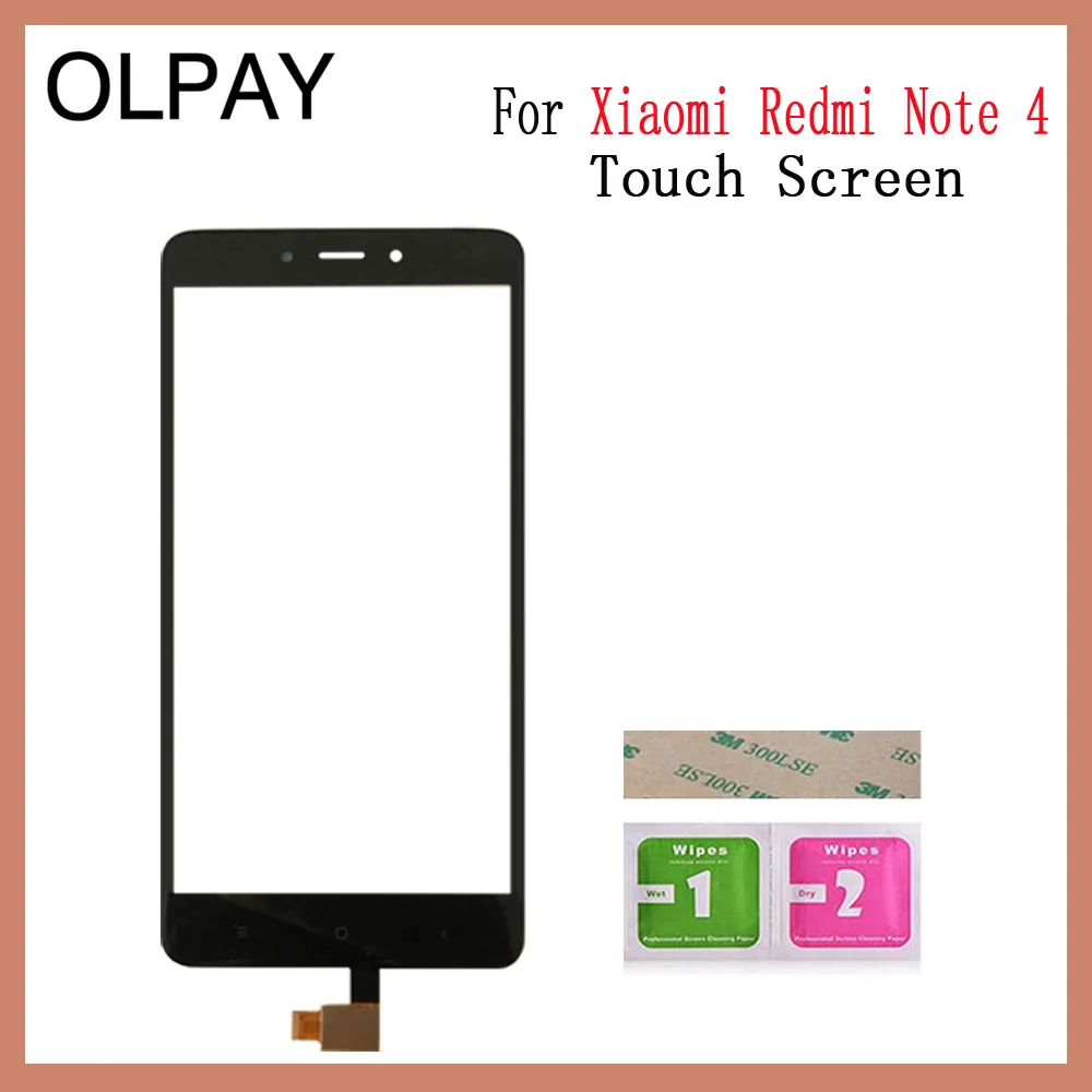 Mobile Phone 5.5'' inch Touch Screen For Xiaomi Redmi Note 1 Note 2 Note 3 Note 4 Note 5A Touch Glass Digitizer Sensor Repair - Цвет: Black Redmi Note 4