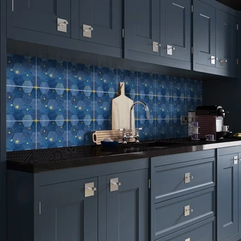 

Morocco Waterproof PVC Wallpaper Self Adhesive Wallpaper Kitchen Living Room Home Decor DIY Tiles Furniture Stickers 20cm*20cm
