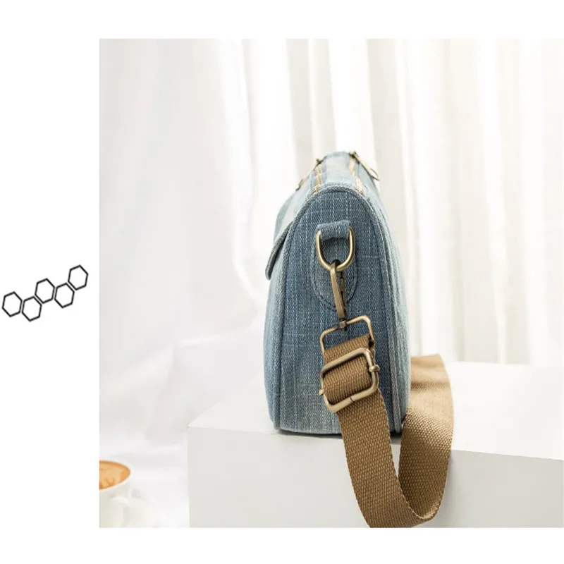 2023 High Quality Women Denim Shoulder Bags Fashion Multifunctional Cross body Bagd Small Flap Drop Shipping