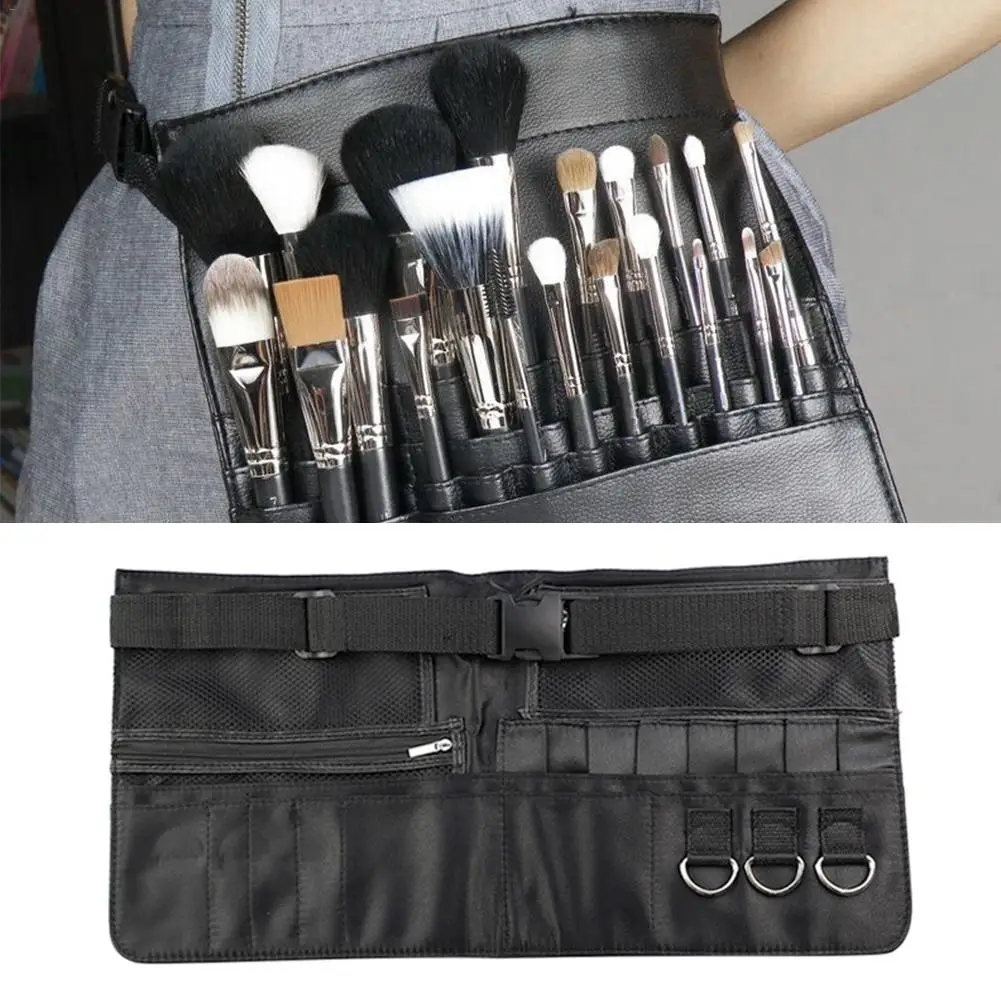 

Professional Makeup Brush Bag With Artist Belt Strap Cosmetic Tool Make Up Brushes Storage Bag For Dresser Portable Cosmetic Bag