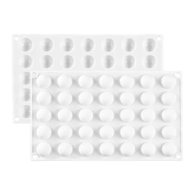 

35 Even Sphere Silicone Soap Molds Bakeware Cake Decorating Tools Pudding Jelly Chocolate Fondant Mould Ball Shape Biscuit Tool