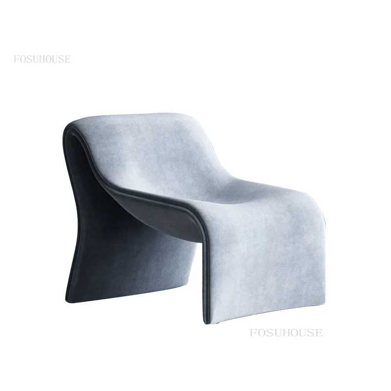 Scandinavia Fabric Living Room Sofas or Living Room Furniture Designer Light Luxury Hotel Villa Reception Sofa Chair