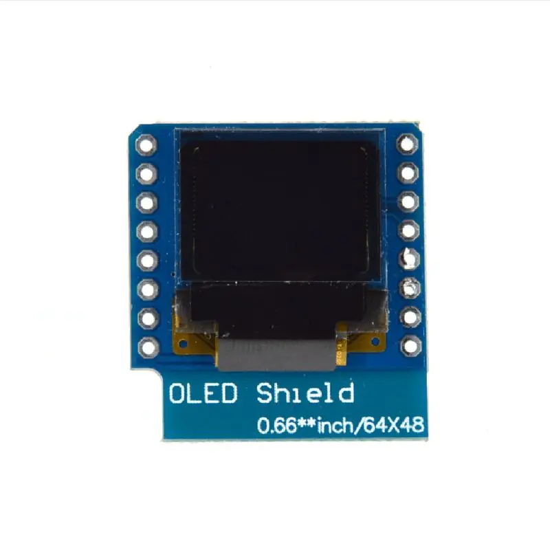 0 66 дюймовый oled экран ЖК модуль дисплея 64X48 IIC/I2C fo WEMOS D1 MINI M4YE|Печатные платы| |