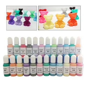

24 Colors Crystal Epoxy Pigment UV Resin Dye DIY Jewelry Colorant Art Crafts Coloring Drying Color Mixing Liquid
