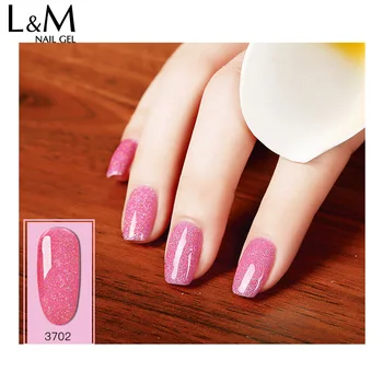

IDO 12Pcs/set Rainbow Glitter Color Gel Series Nails Polish UV holographic shining Art Nails Gel polish 15ml white bottle
