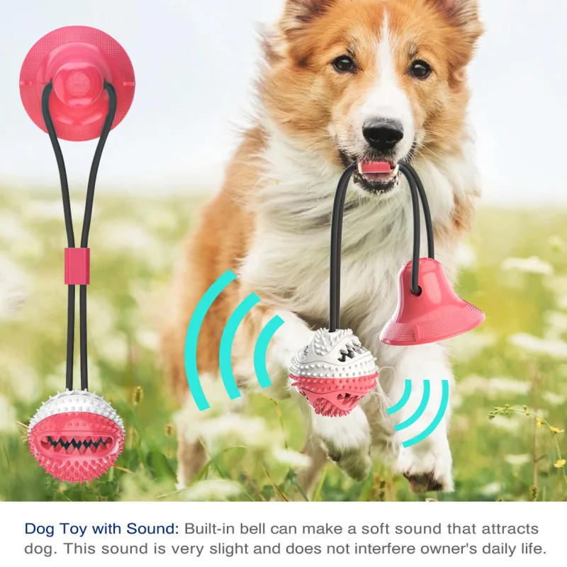 Pet Bell мяч жевательные игрушки собака игрушка мяч для комнатной собаки колокольчик играть для обучения чистке зубов товары для домашних животных колокольчики Miss Barts дропшиппинг