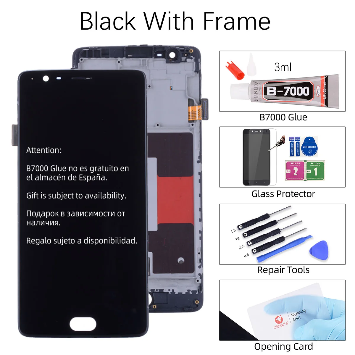 Black with Frame AMOLED Original Display For Oneplus 3 Display 3T LCD Touch Screen with Frame Replacement For Oneplus 3 3T Display A3000 A3003 - Цвет: Black with Frame