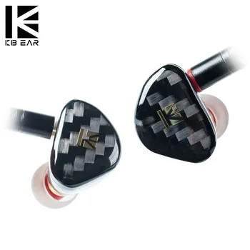 

KB EAR Opal Dynamic Driver Hifi In Ear Earphone With Carbon Fiber Plated Headset 3.5MMCX earplug with Metal Plated DJ Running