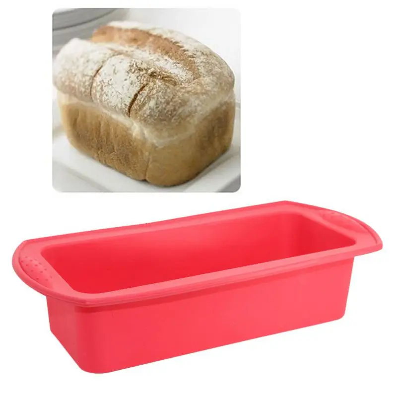 

DIY Cake Non Stick Pan Baking Supplies Toast Bread Mold Rectangle Shaped Silicone Cake Mold Loaf Pastry Baking Bakeware