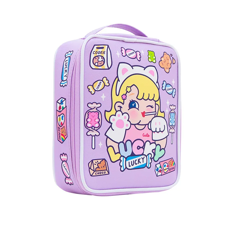 Милый школьный чехол карандаш с 40 отверстиями корейский большая пенальти для