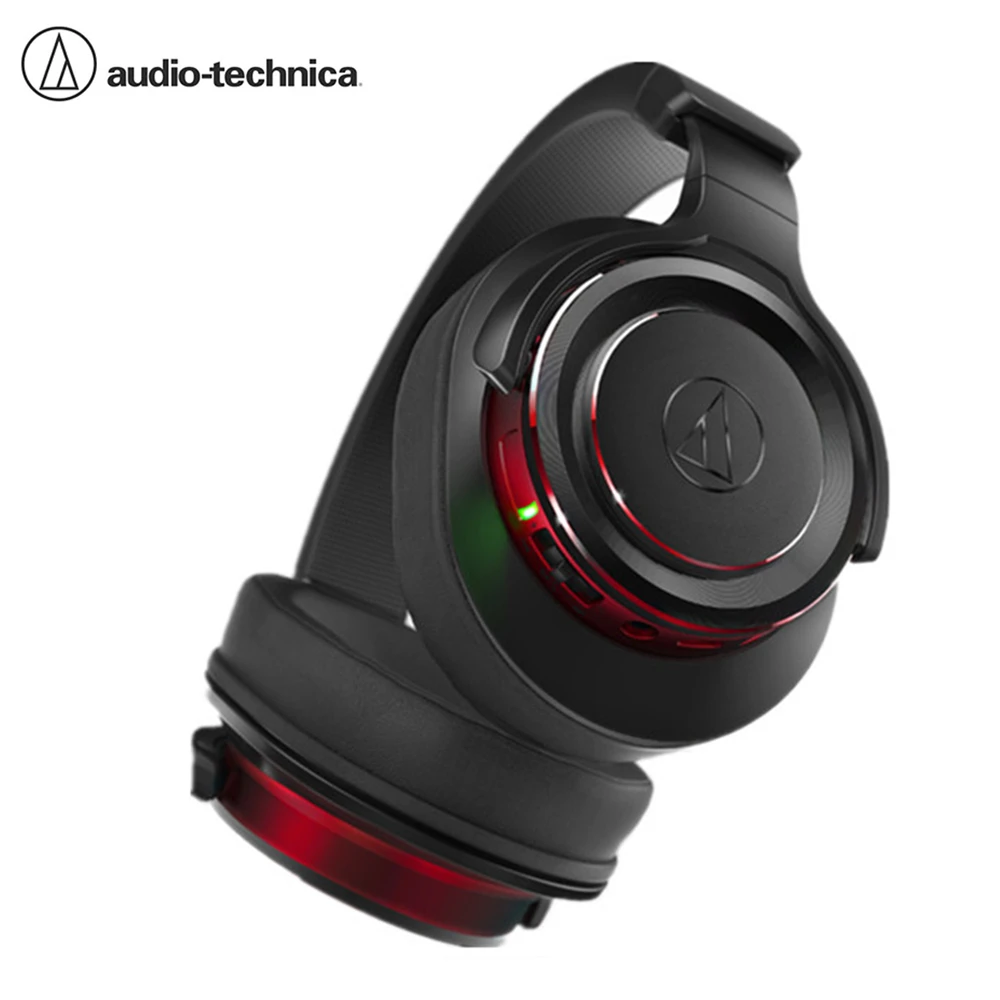 Audio Technica ATH-WS990BT ANC Solid Bass Headphones Bluetooth Wireless  Active Noise Cancelling Earphones Foldable Sport Headset