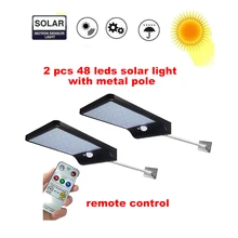 2/4pcs Led Garden Solar Lamp Motion Sensor Wall Light 3 Mode 48 LED Separable Solar Power Light Super Bright Security Waterproof