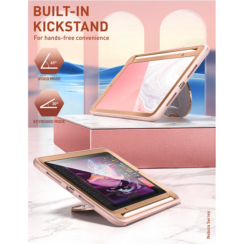 para Ipad Mini Case 2023 Clayco Nebulosa Caixa Protetora Resistente de Corpo Inteiro com Embutido Protetor de Tela Suporte de Lápis - Imagem 3