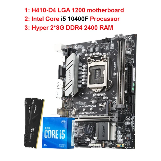 H410 B460 Lga 1200 Motherboard Intel Core I7 10700 I5 10400f Cpu I3 Ram 16g  Ddr4 Huananzhi A600 Cpu Cooler With Thermal Grease - Fans  Cooling -  AliExpress