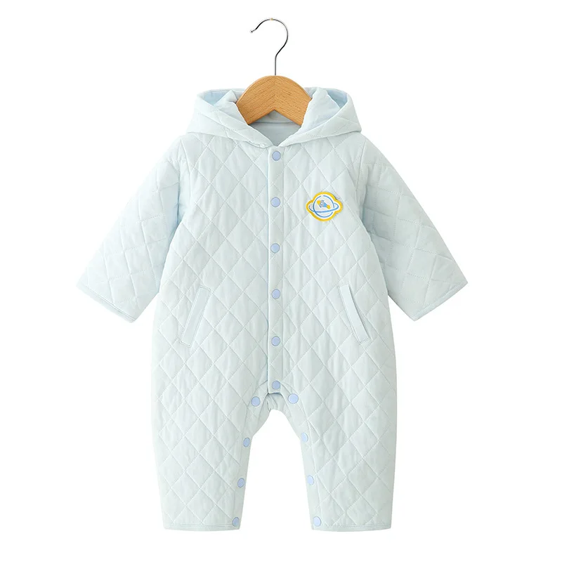 

A Grade New Style Baby Onesie plus Cotton Warm Long Sleeve Baby Romper Crawling Clothes Korean-style Children's Clothing