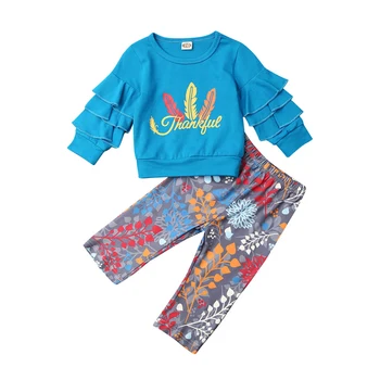

Girls Clothes Suits 2019 New Summer Style Children Letter Tops + Pants Suit Clothes Sets For 0-3T Kids Long Sleeve Sets
