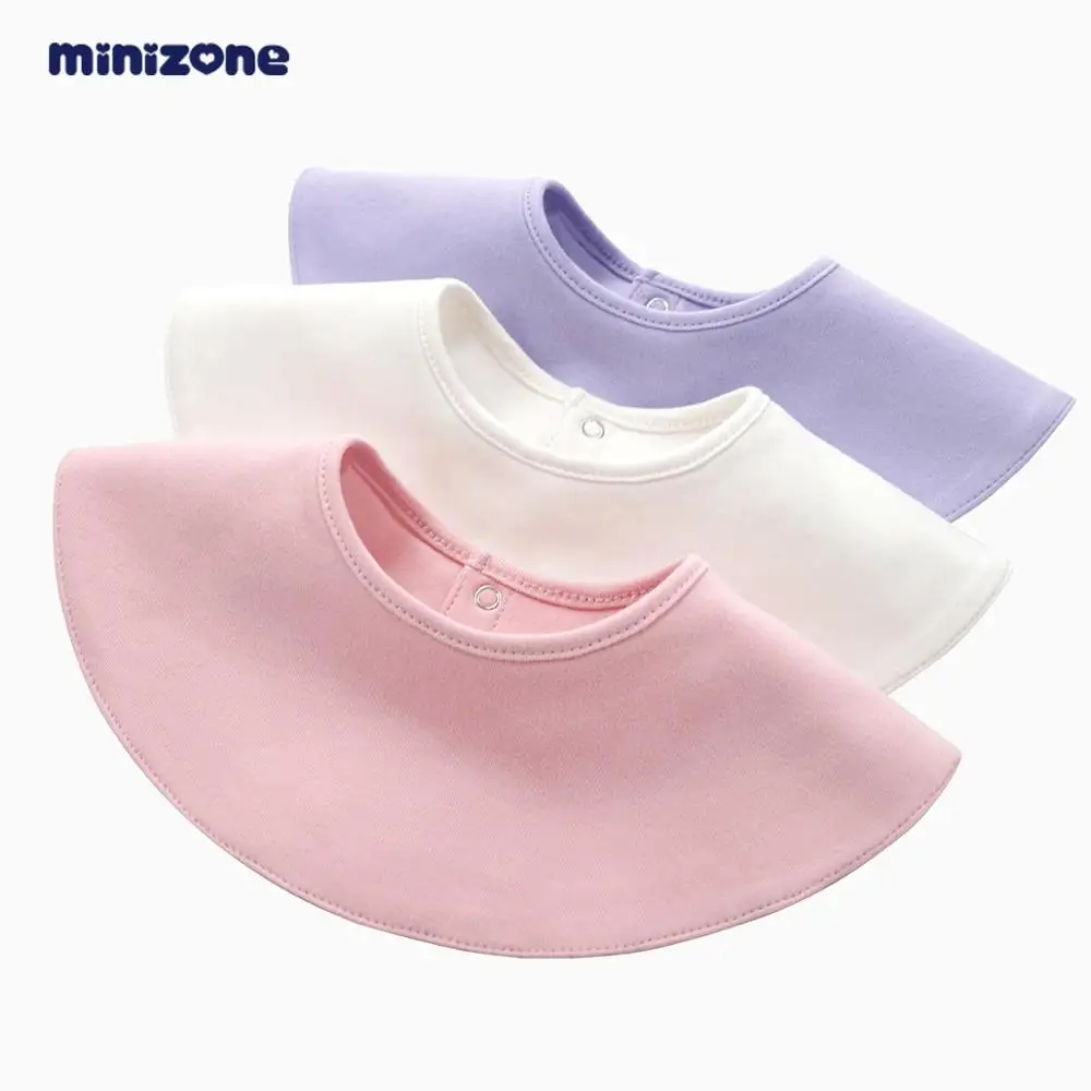

Infant saliva towel rotate 360 degrees bib pocket rice water absorption baby cotton bib