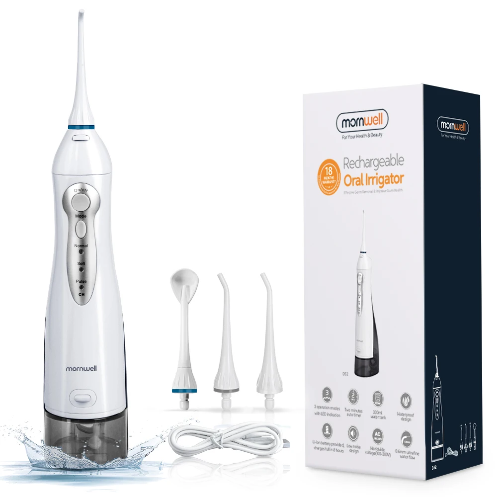 oral irrigator. Ирригатор для полости рта USB Перезаряжаемый водный Флоссер переносная зубная вода струя 300 мл резервуар для воды Водонепроницаемый очиститель зубов - Цвет: oral irrigator.