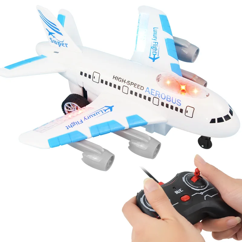 

Sitong Lighting Music Wireless Remote Control Charging Airplane Electric Simulation Airplane Model Children's Toys