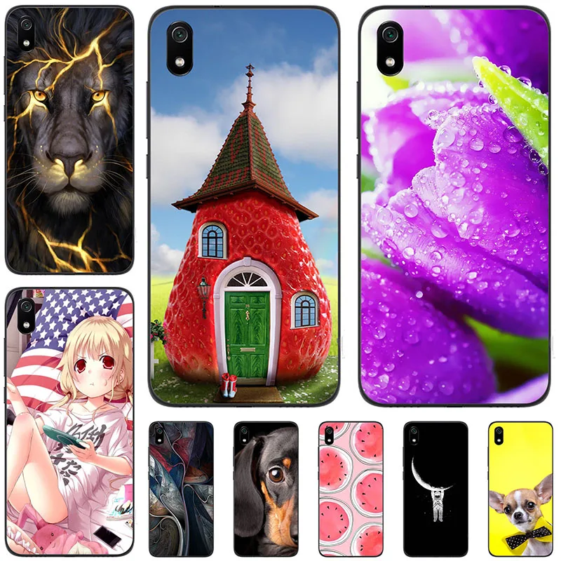 Custodia In Silicone Per Xiaomi Redmi 7A Custodia 5.45 "Custodia Morbida In Tpu Per Redmi7A Custodie Per Telefoni Anime Cat Capa Per Xiomi Redmi 7A 7 