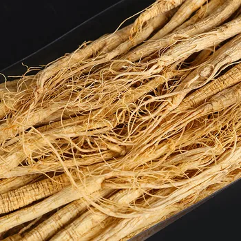 

High quality Changbai Mountain Ginseng entire Raw Sun Ginseng White Ginseng Chine herbal Bubble wine Stew soup nourish
