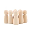 10pc 35mm-65mm Wooden Doll DIY Handmade Wood Peg Doll DIY Wooden Blank Unfinished For Kid Mini Doll Baby Products Nurse Gift Toy 1