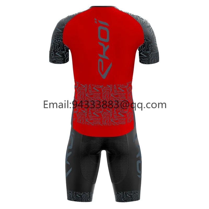 Ekoi men cycling set high quality bike jersey bib shorts triathlon suit custom UCI team cycling clothes uniforme ciclismo hombre