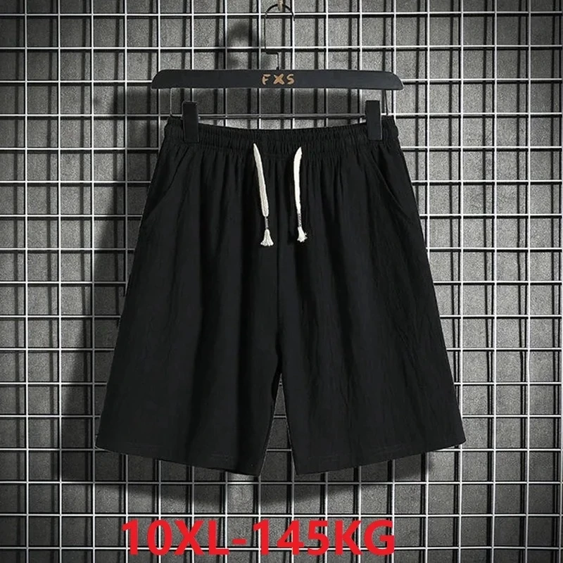 

summer men casual cotton shorts plus size 8XL 10XL korea style Stretch shorts loose home sleep wear loose shorts khaki gray 60