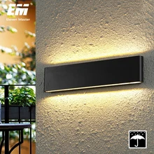 Современный Водонепроницаемый Открытый 18 Вт светодиодный настенный светильник IP65 Алюминиевый вверх и вниз настенный светильник для сада, крыльца, бра, светильник 110 В 220 В ZBW0011