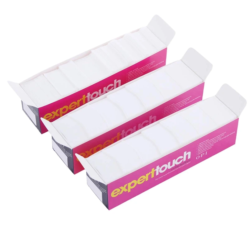 Lint Free Nail Art Gel Polish Remover Cotton Pad Nail Wipe with Cuticle Double Head Pusher Remover Tool