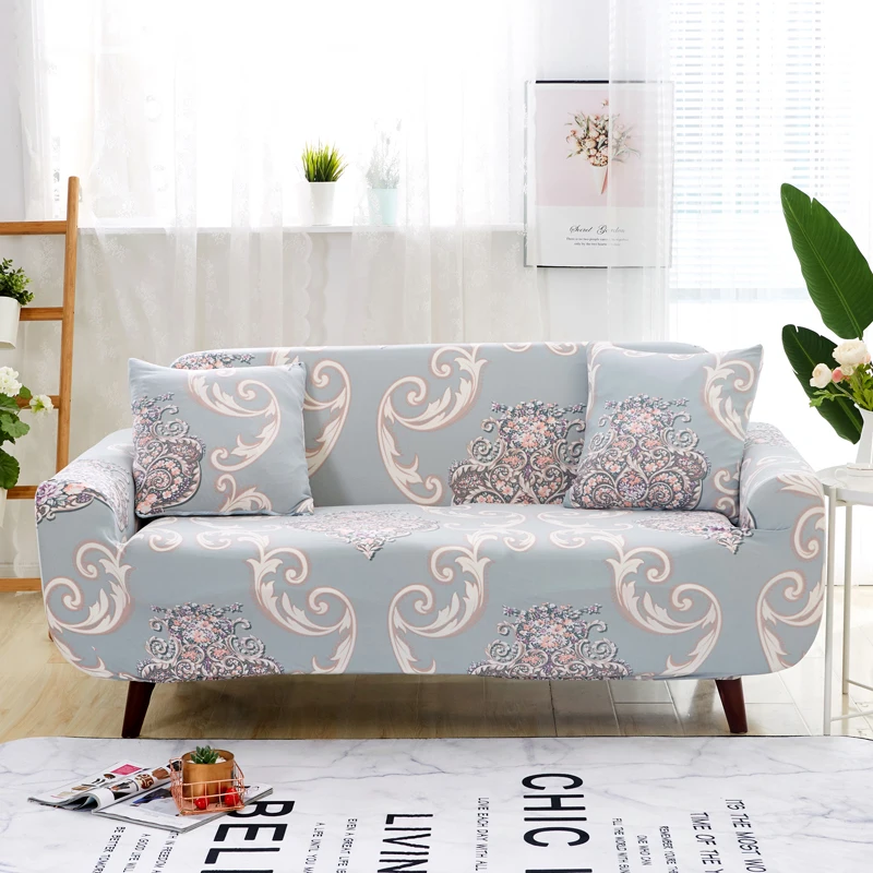 

Classic Print Sofas Covers Universal Slipcovers Stretch Four Season Sofa Covers Polyester Seat Cover for Couch 1/2/3/4-seater