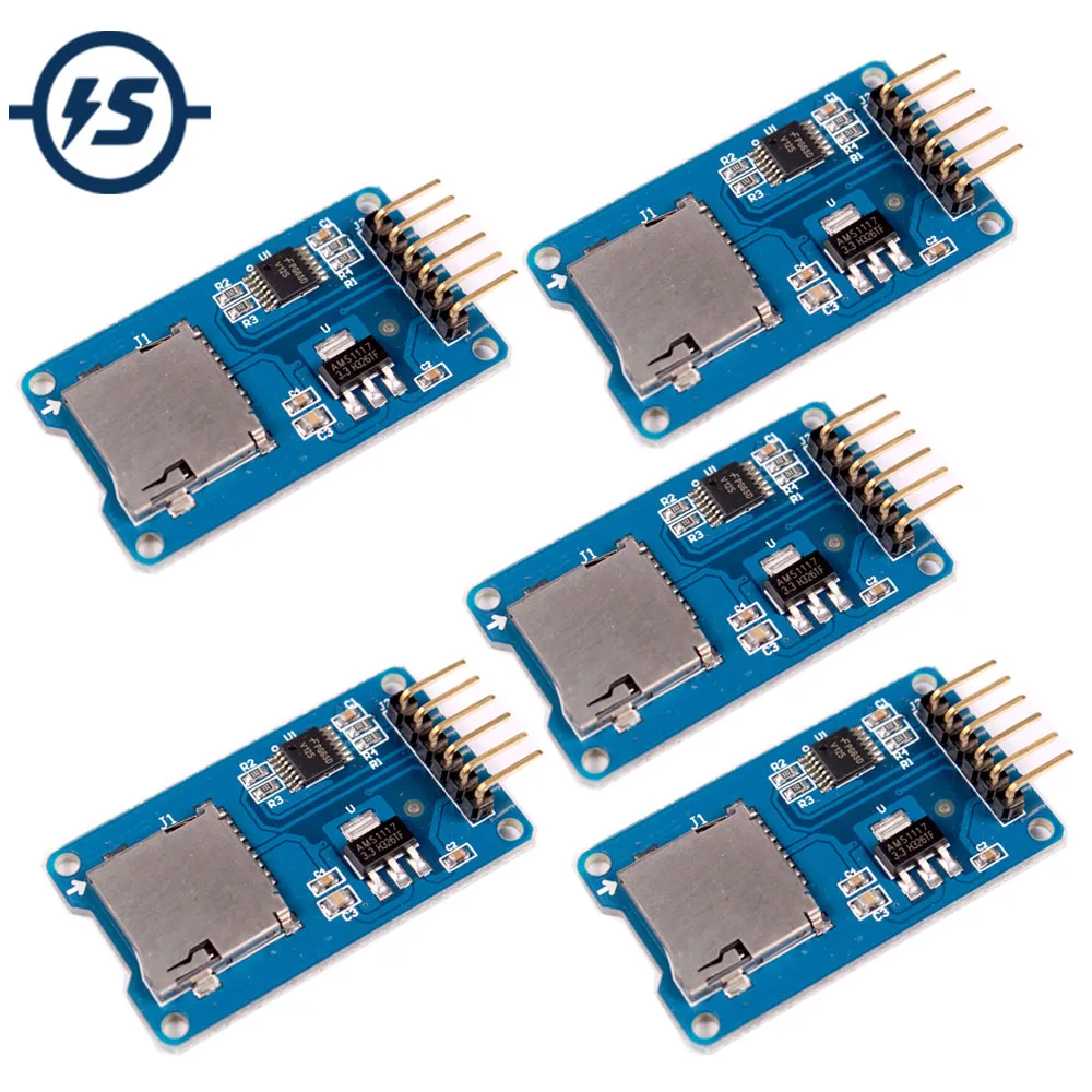 5 шт. карта памяти Micro SD Mciro TF Card защитный модуль SPI для Arduino Promotion|spi module|spi memorysd card module