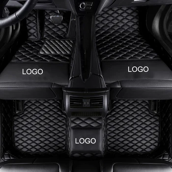 

Car floor mats with Logo/Brand Logo for Audi A3 5D car-styling PVC leather luxury perfect carpet rugs liners (2014-present)