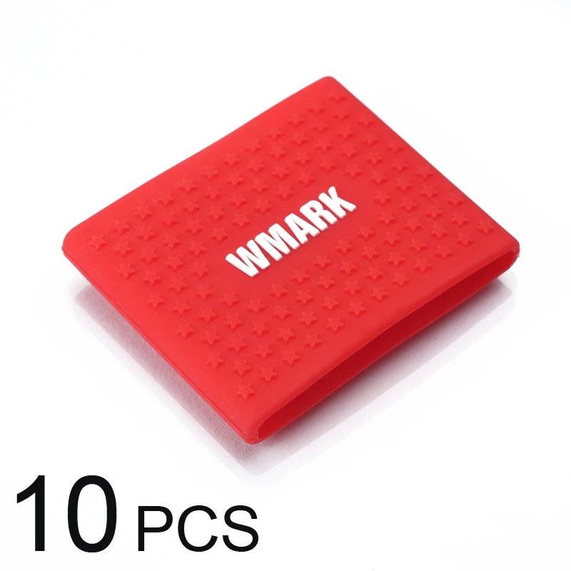 10 PCS Противоскользящее кольцо-триммер WMARK из силикагеля, новинка, раздвижные ножницы, расширенный фейдер, амортизатор, набор силиконовых декоративных колец - Цвет: 10 PCS
