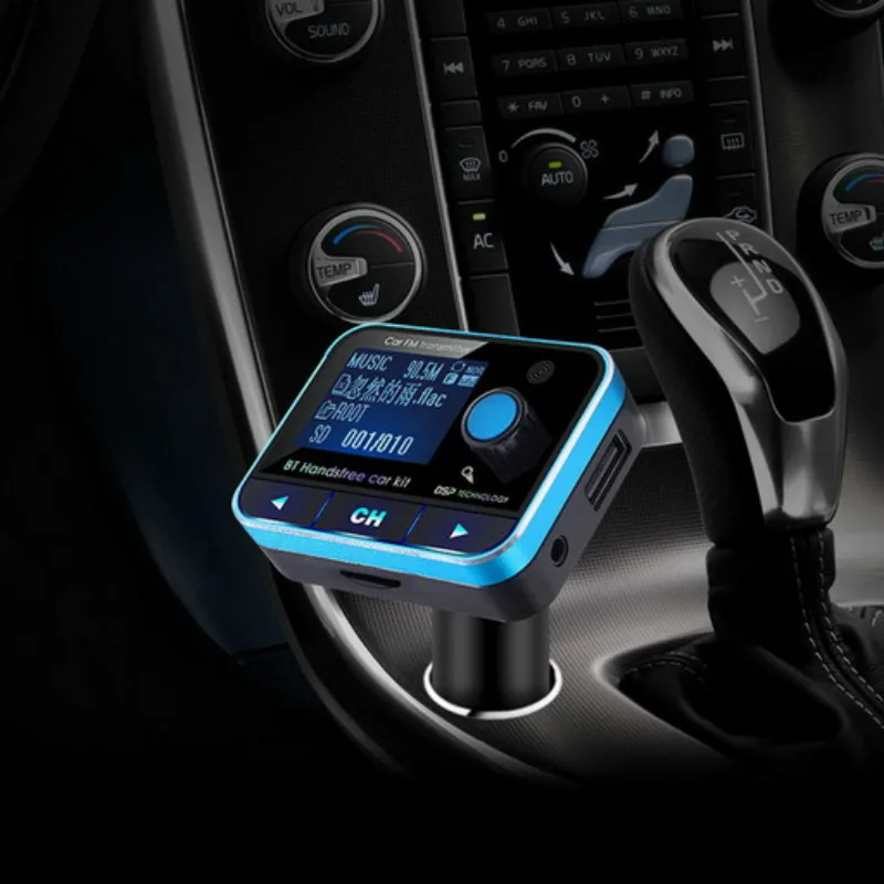 Fm-передатчик bluetooth автомобильный прикуриватель зарядное устройство MP3 музыкальный плеер радио трансмиссор carregador sem fio 12 В USB AUX