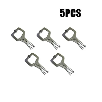 

5Pcs Pliers 11inch Carbon Steel Pliers C-shaped Clamp With Equal Strong Grip Pressure High Quality Tools