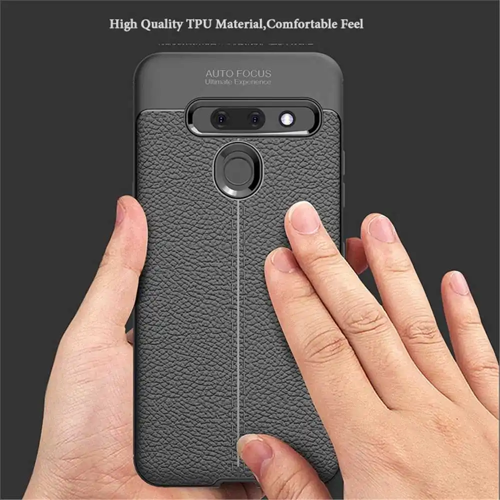 Mokoemi Личи шаблон Ударопрочный Мягкий 5," для LG Q8 чехол для LG Q8 ThinQ H970 чехол для сотового телефона