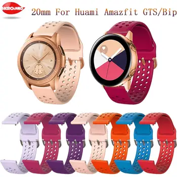 

20mm silicone watchband for Xiaomi Huami Amazfit GTS / Bip strap band For COLMI P8 smart watch strap Replaceable accessories