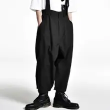 27-42 Горячая Весна мужские новые брюки модные персонализированные на заказ большие размеры повседневные широкие брюки нагрудник свободный