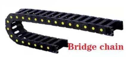 bridge type 55*100 125 150 175 200 передача 1000 мм пластиковая кабельная цепь проволока Перевозчик концевые соединители для фрезерного станка с ЧПУ кабель - Цвет: bridge type