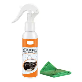 

Car Interior Cleaner Car Surface Cleaner Agent Maintenance Agent With Towel Car Care Cleaning Supplies