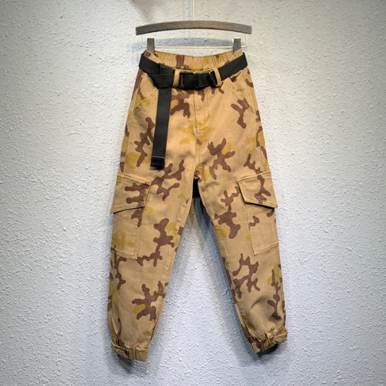 

Khaki Camouflage Jeans Women's Loose Casual Harem Pants 2020 Spring Autumn New Denim Trousers Female Loose Jeans Pants