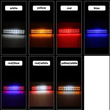 

24LED Double Row Emergency Strobe Lights Bar Universal Warning Flashing Lamp Bar Q39F
