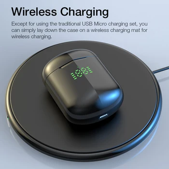 

EWA Bluetooth Earphones TWS Wireless Headphones Led HiFi Stereo Earbuds Bluetooth Earphone Headset For Android iOS PK air 3 pro