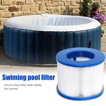 

Wave Spa Pool Filter Replacement Cartridge 120 Fold White Filter Paper for Many Massage Pool Models Reusable Washable Biofoam
