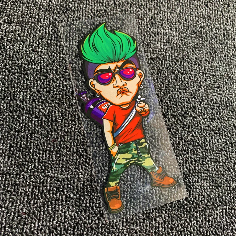 Cartoon Waterproof Reflective PVC Sticker  for Motorcycle Electric Car Suitcase Computer