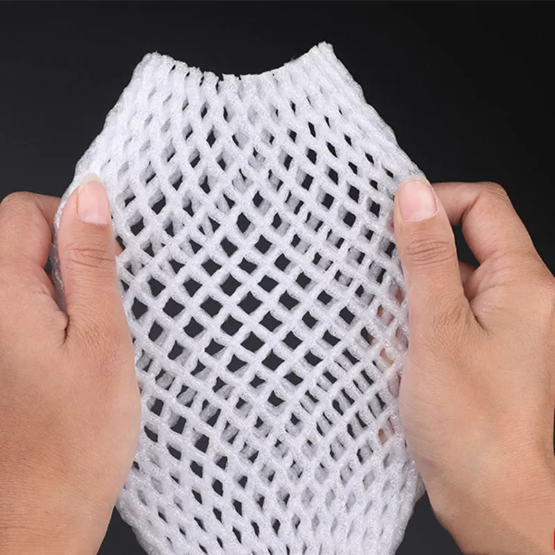 Foam Net sleeve Pocket Shockproof Protection Transport Packing Wine Glass Bottle Fragile Items Vegetable Fruit Thicken Mesh Bag